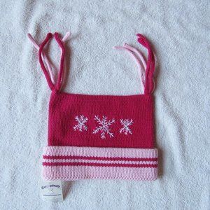 Cottontails Girls Red and Pink Hat